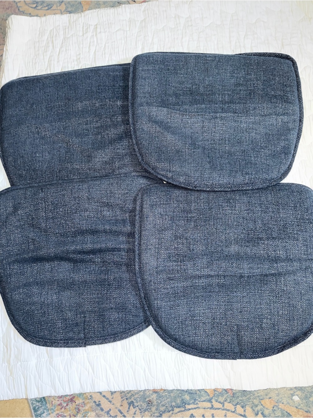 Bed Bath & Beyond Men's Pocket Squares - Dark Blue Set of 4